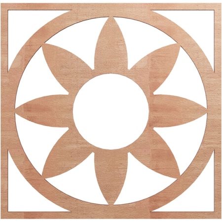 Ekena Millwork Blume Wood Fretwork Pierced Ceiling Medallion, Cherry, 18"OD x 6 1/4"ID x 1/4"T CMWP18X18X0250BLCH